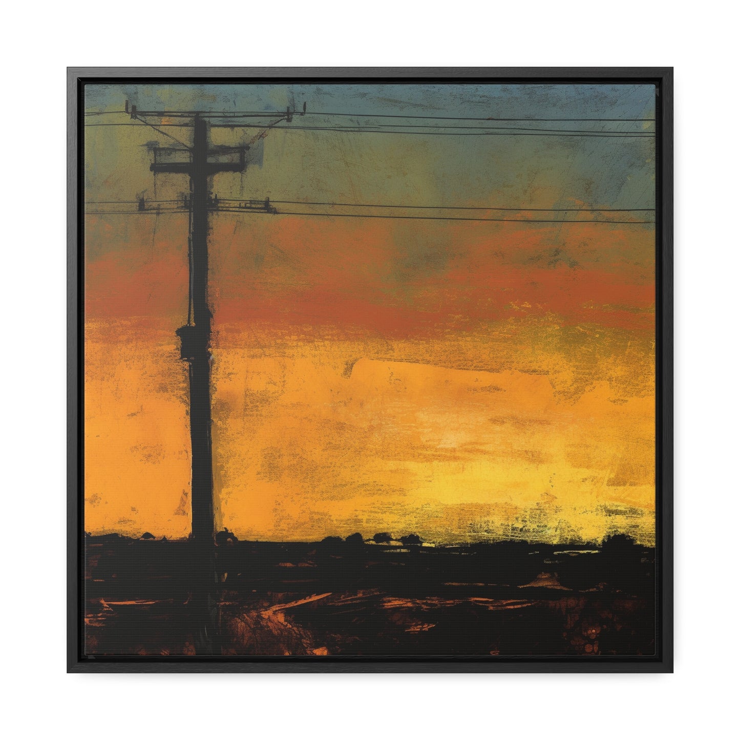 Land of the Sun 84, Valentinii, Gallery Canvas Wraps, Square Frame