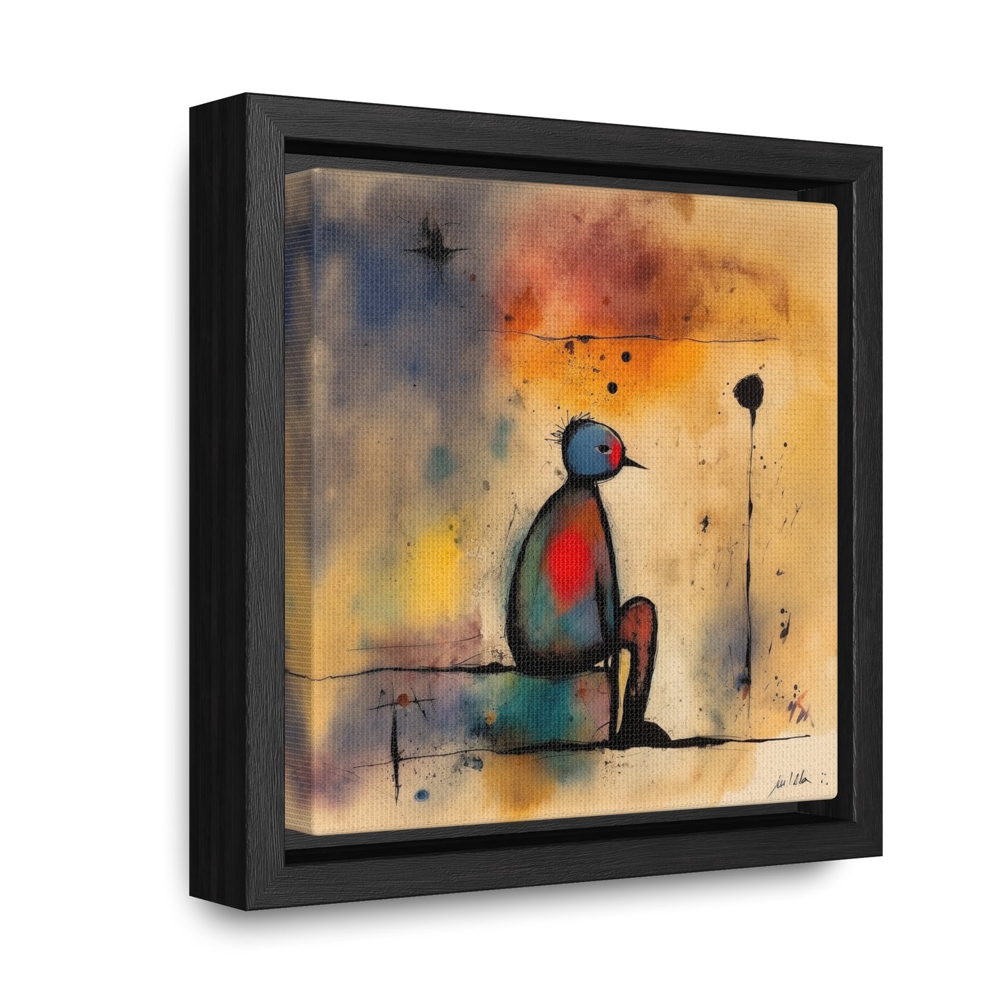 Sad Man 8, Gallery Canvas Wraps, Square Frame