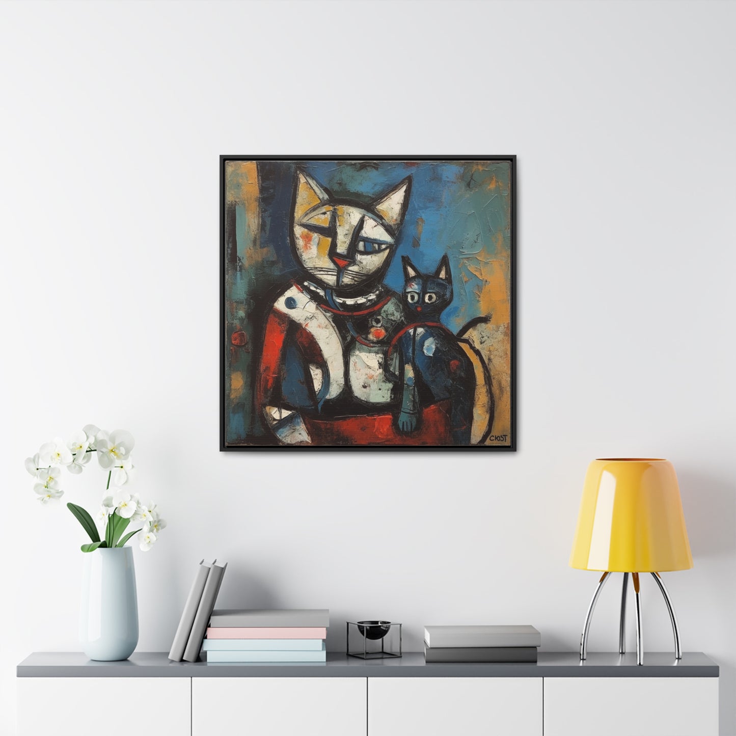 Cat 83, Gallery Canvas Wraps, Square Frame