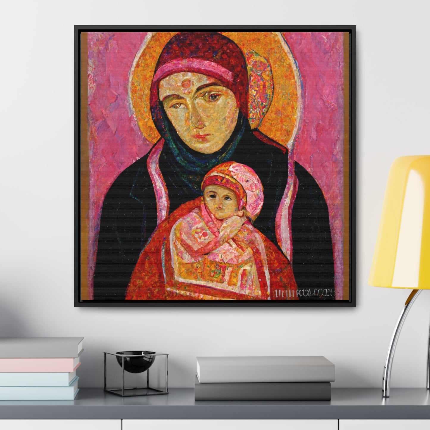 Mary and the Child 30, Valentinii, Gallery Canvas Wraps, Square Frame