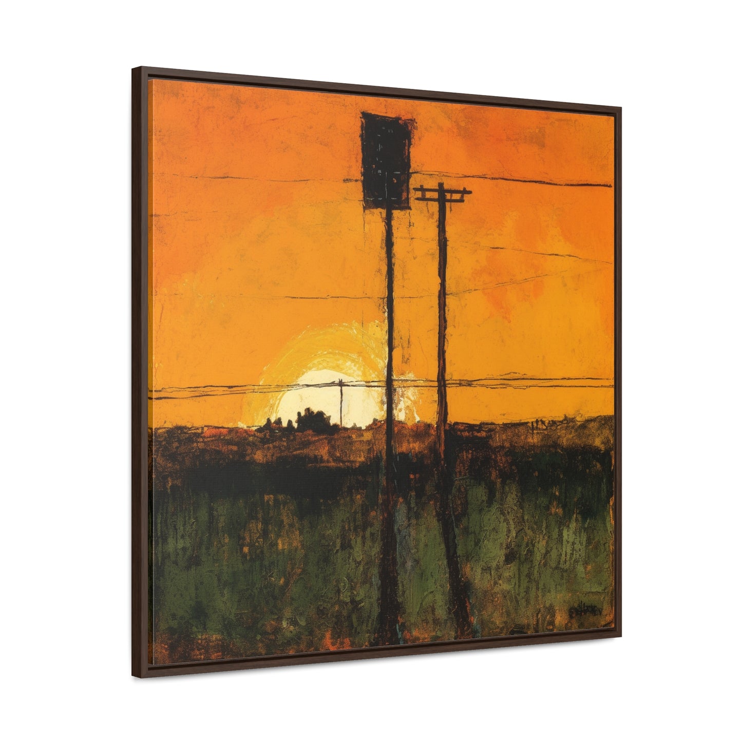 Land of the Sun 84, Valentinii, Gallery Canvas Wraps, Square Frame