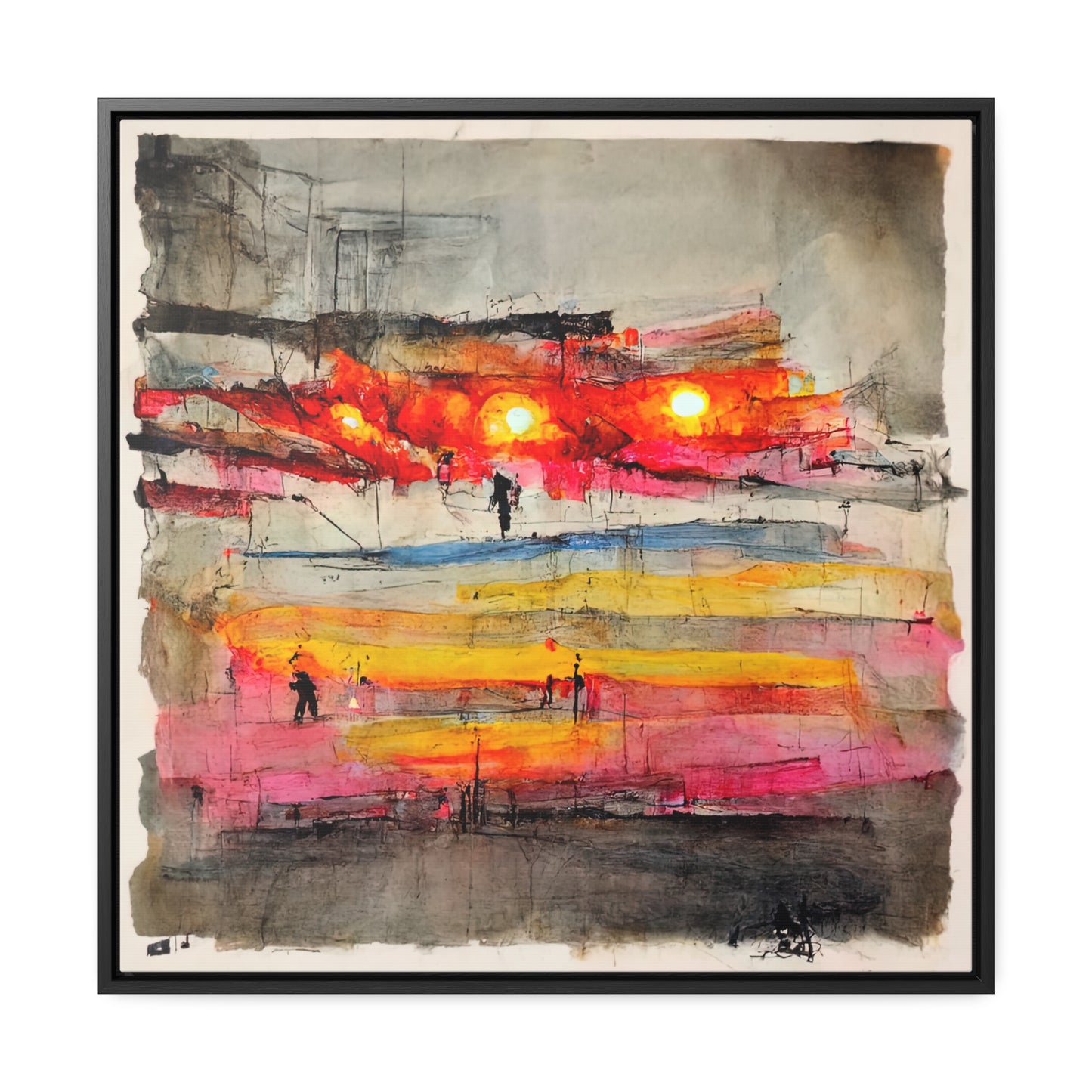 Land of the Sun 9, Valentinii, Gallery Canvas Wraps, Square Frame