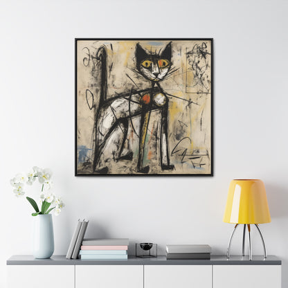 Cat 44, Gallery Canvas Wraps, Square Frame