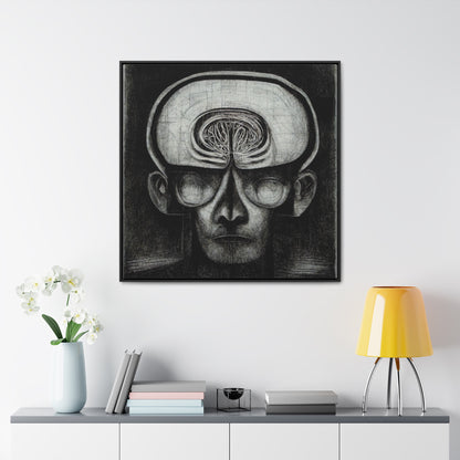 Brain 50, Valentinii, Gallery Canvas Wraps, Square Frame