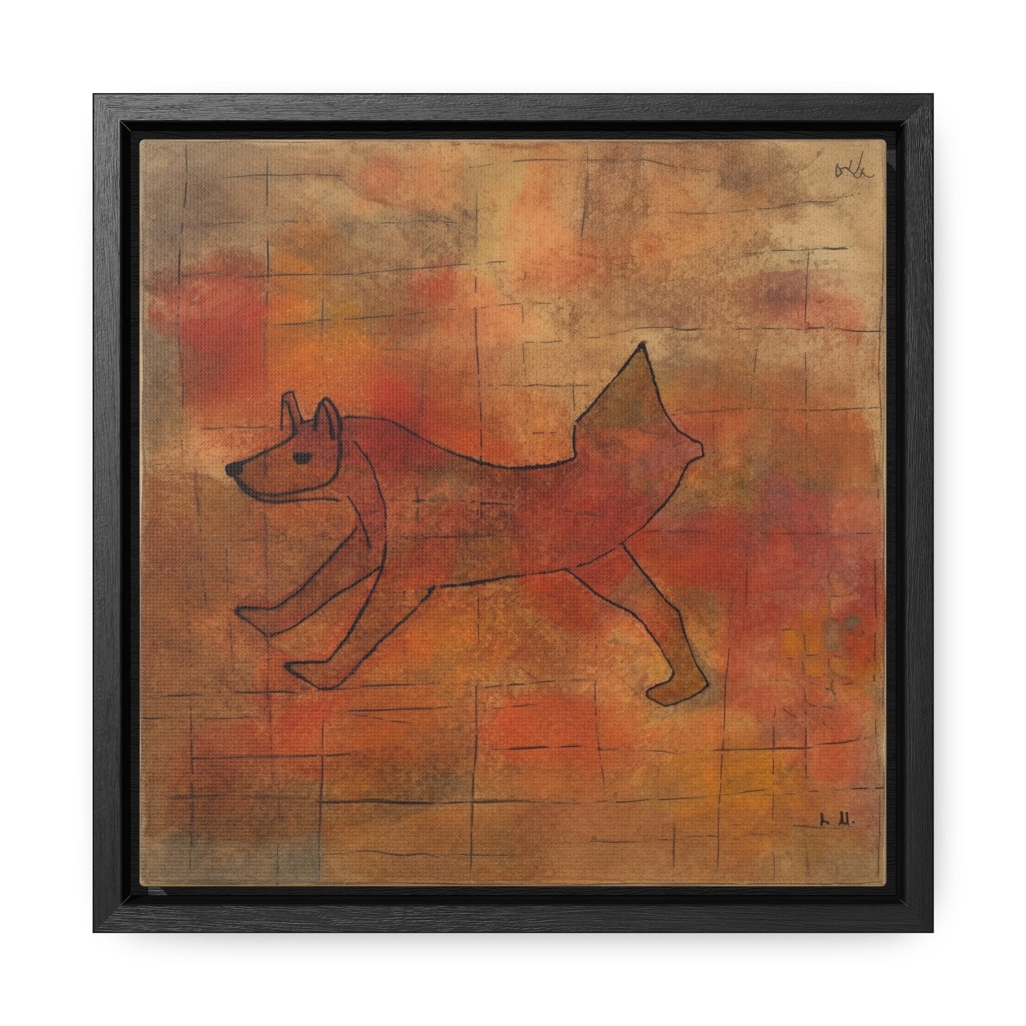 V Dog 2, Gallery Canvas Wraps, Square Frame