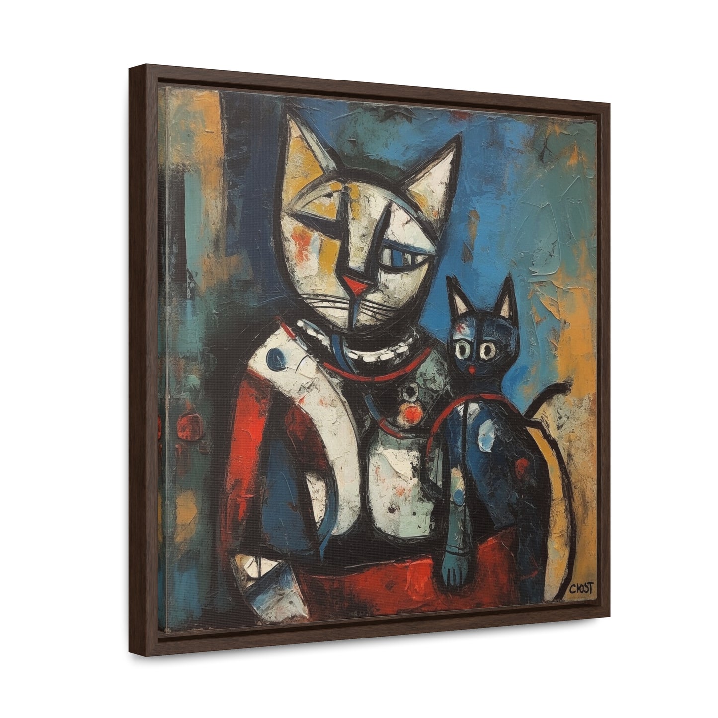 Cat 83, Gallery Canvas Wraps, Square Frame