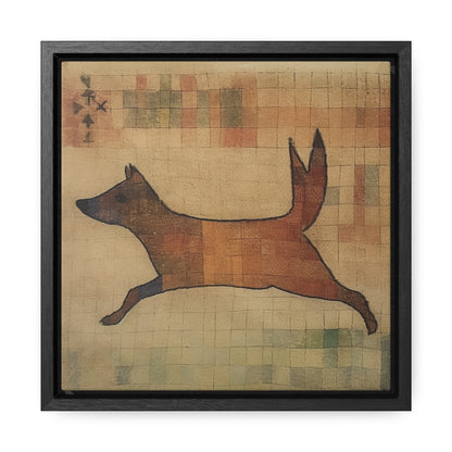 V Dog, Gallery Canvas Wraps, Square Frame