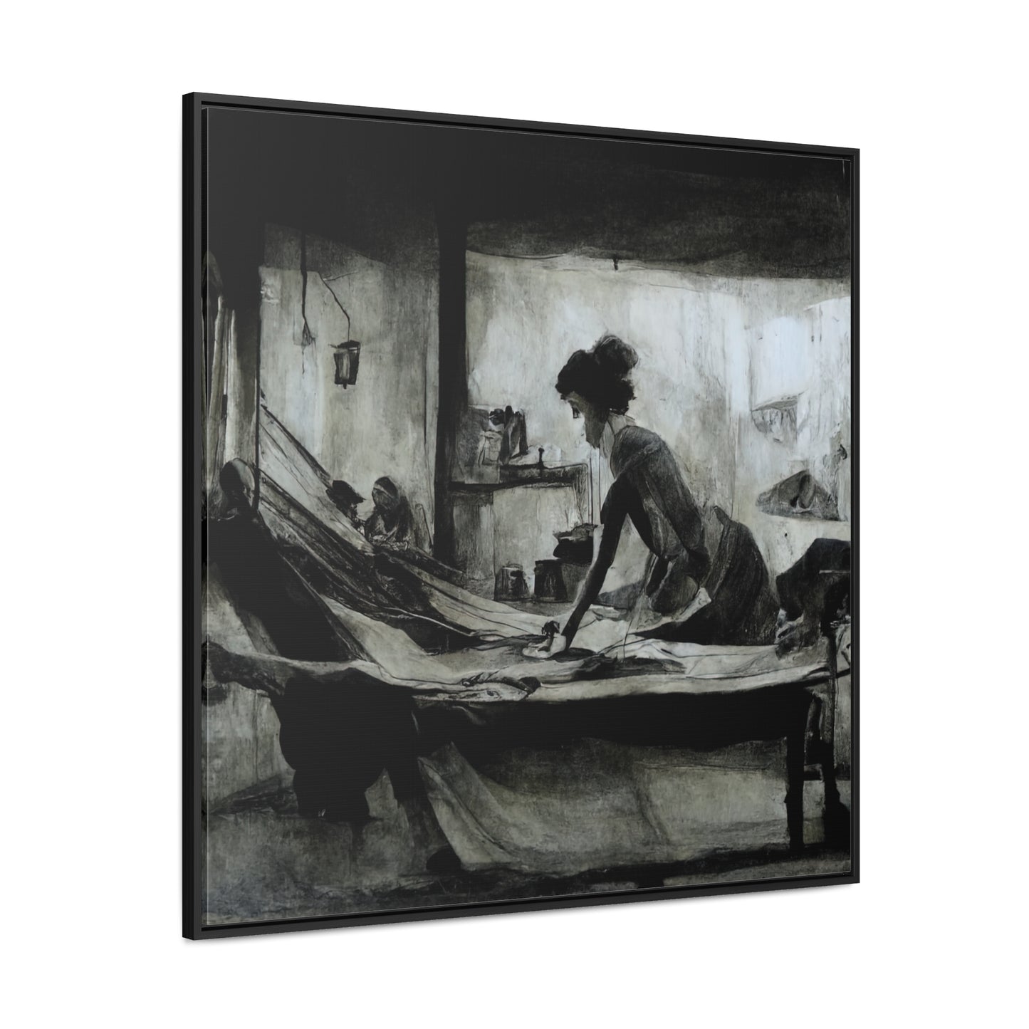 Domestic Memories 49, Valentinii, Gallery Canvas Wraps, Square Frame