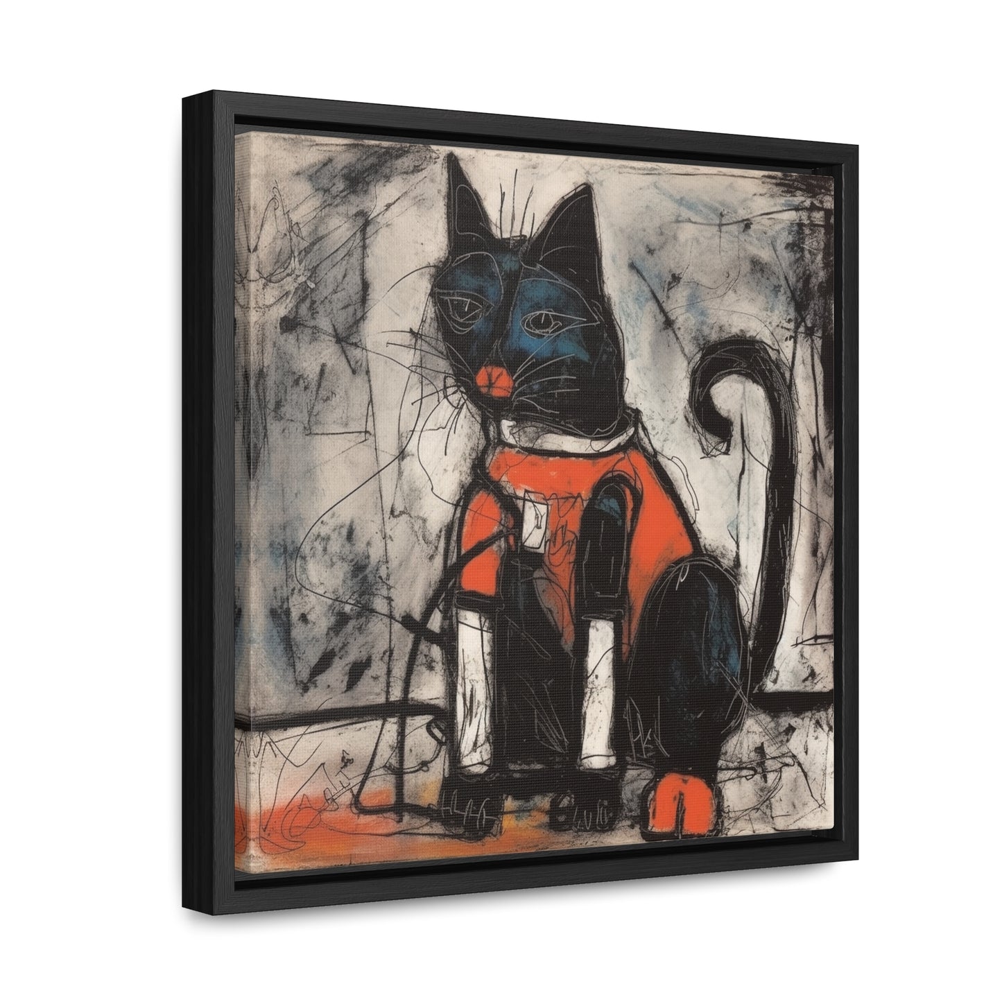 Cat 37, Gallery Canvas Wraps, Square Frame