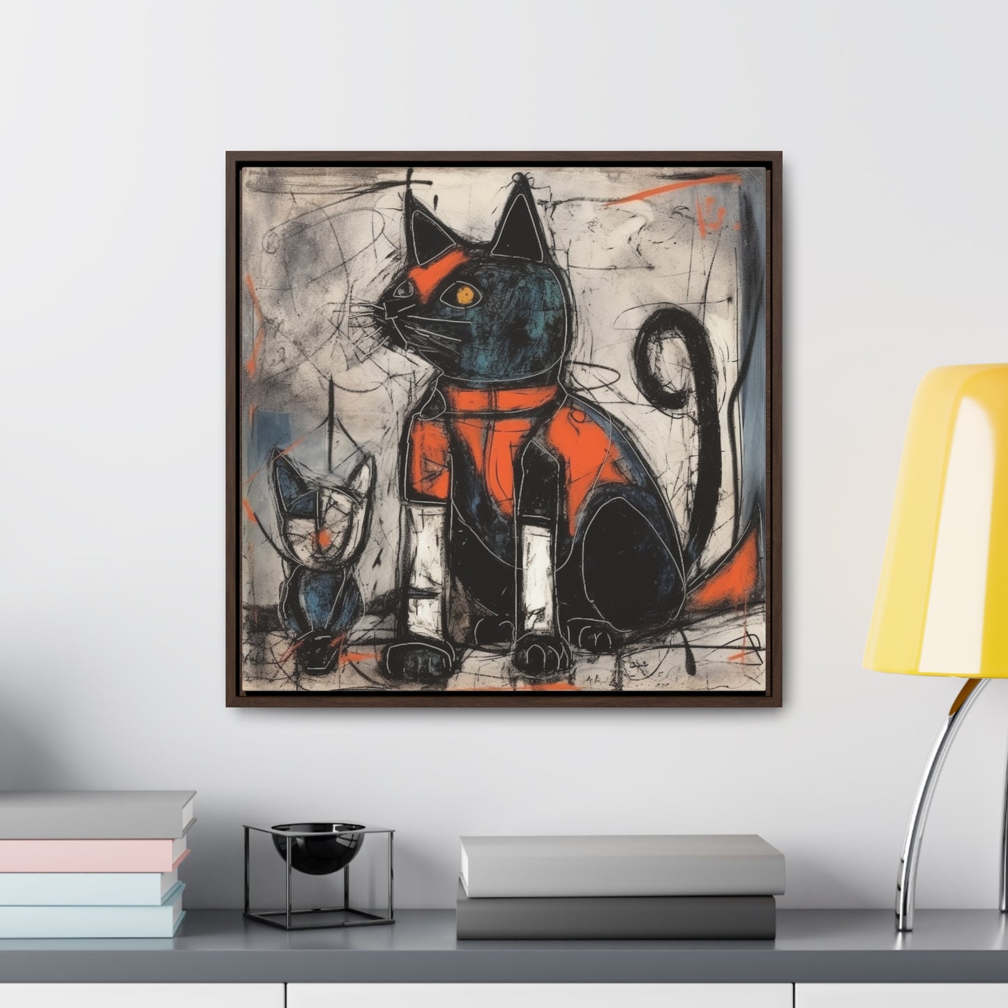 Cat 92, Gallery Canvas Wraps, Square Frame