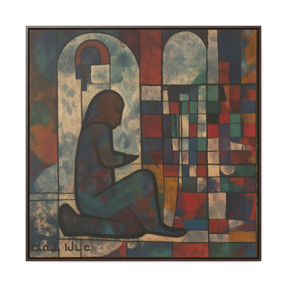 Sad Man 10, Gallery Canvas Wraps, Square Frame