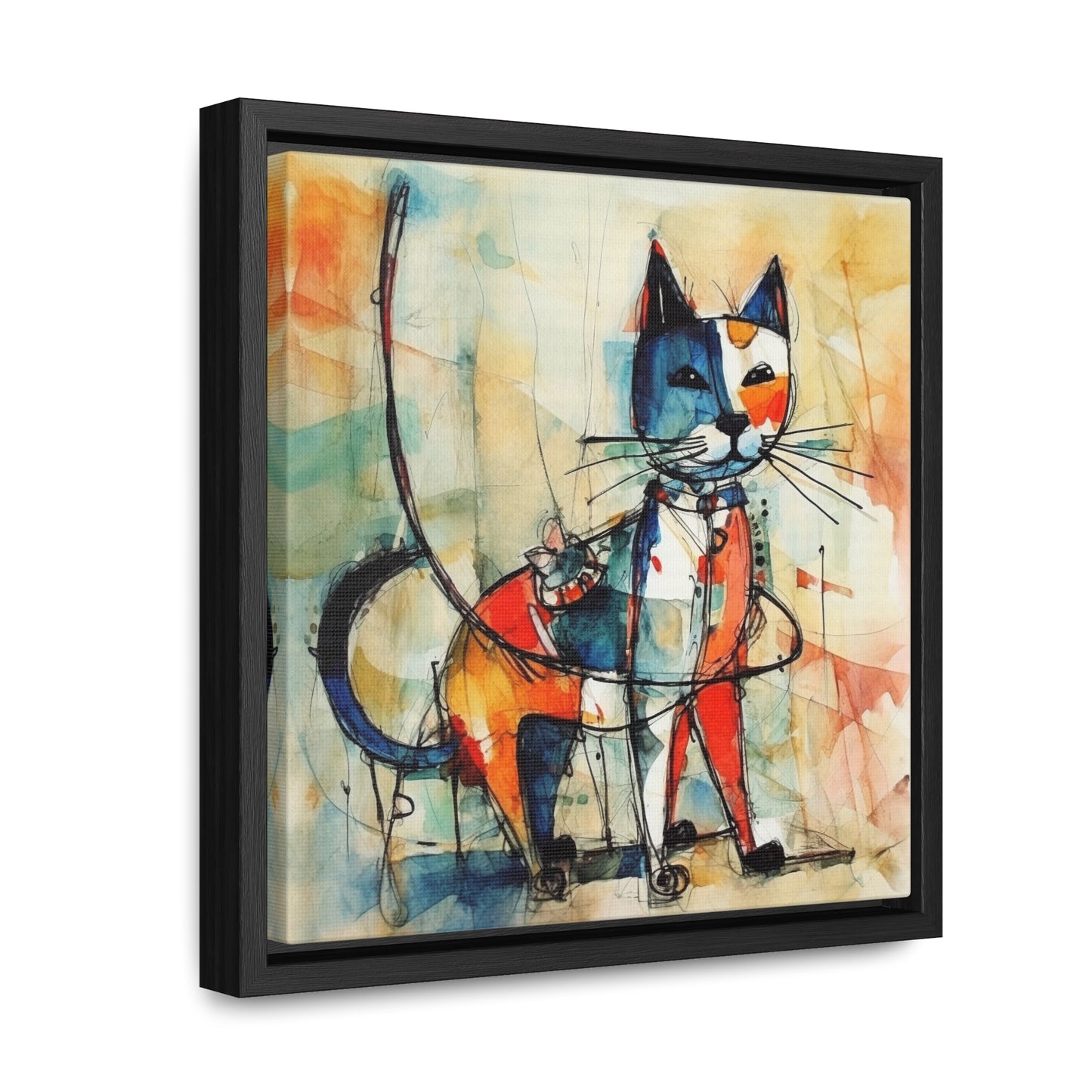 Cat 75, Gallery Canvas Wraps, Square Frame