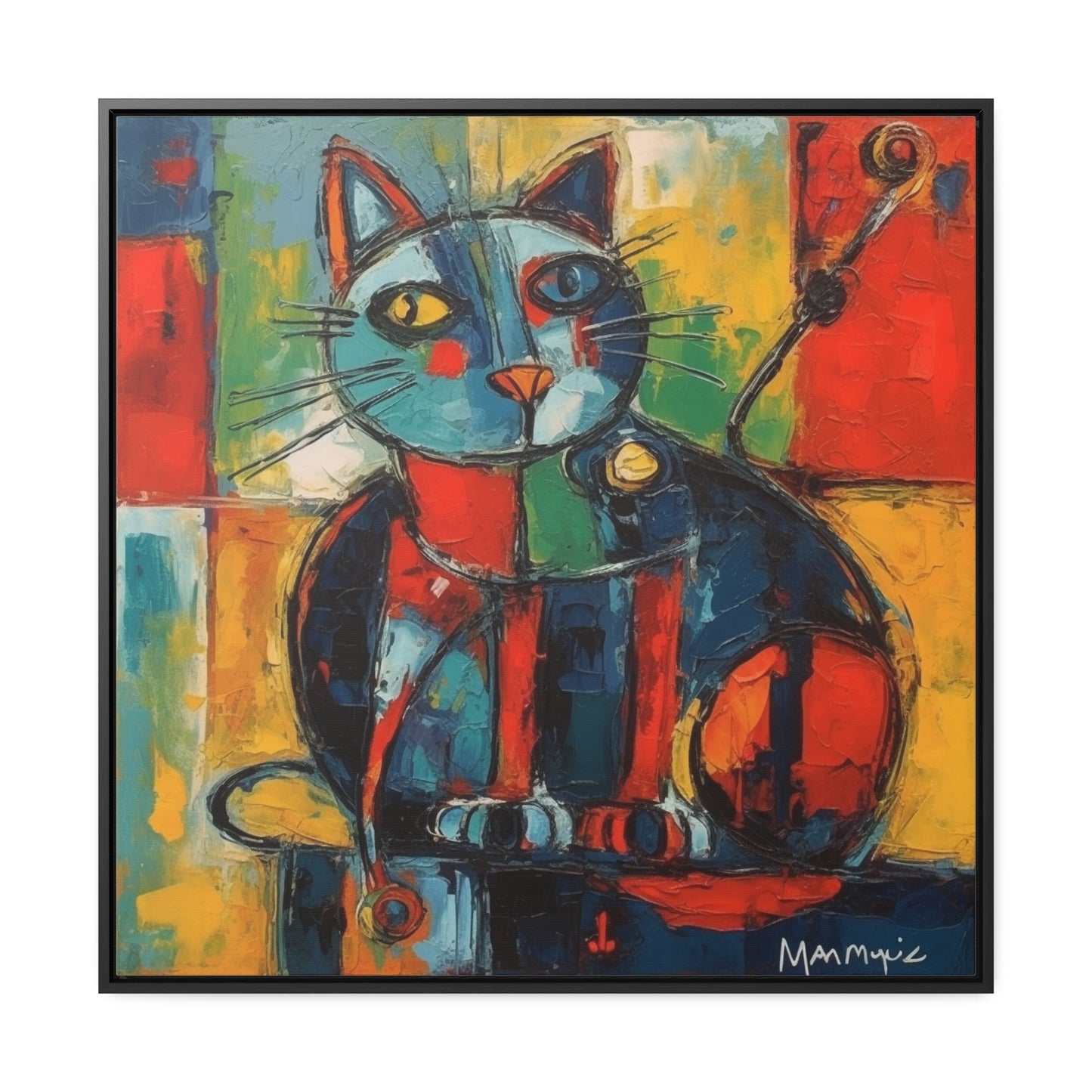 Cat 65, Gallery Canvas Wraps, Square Frame