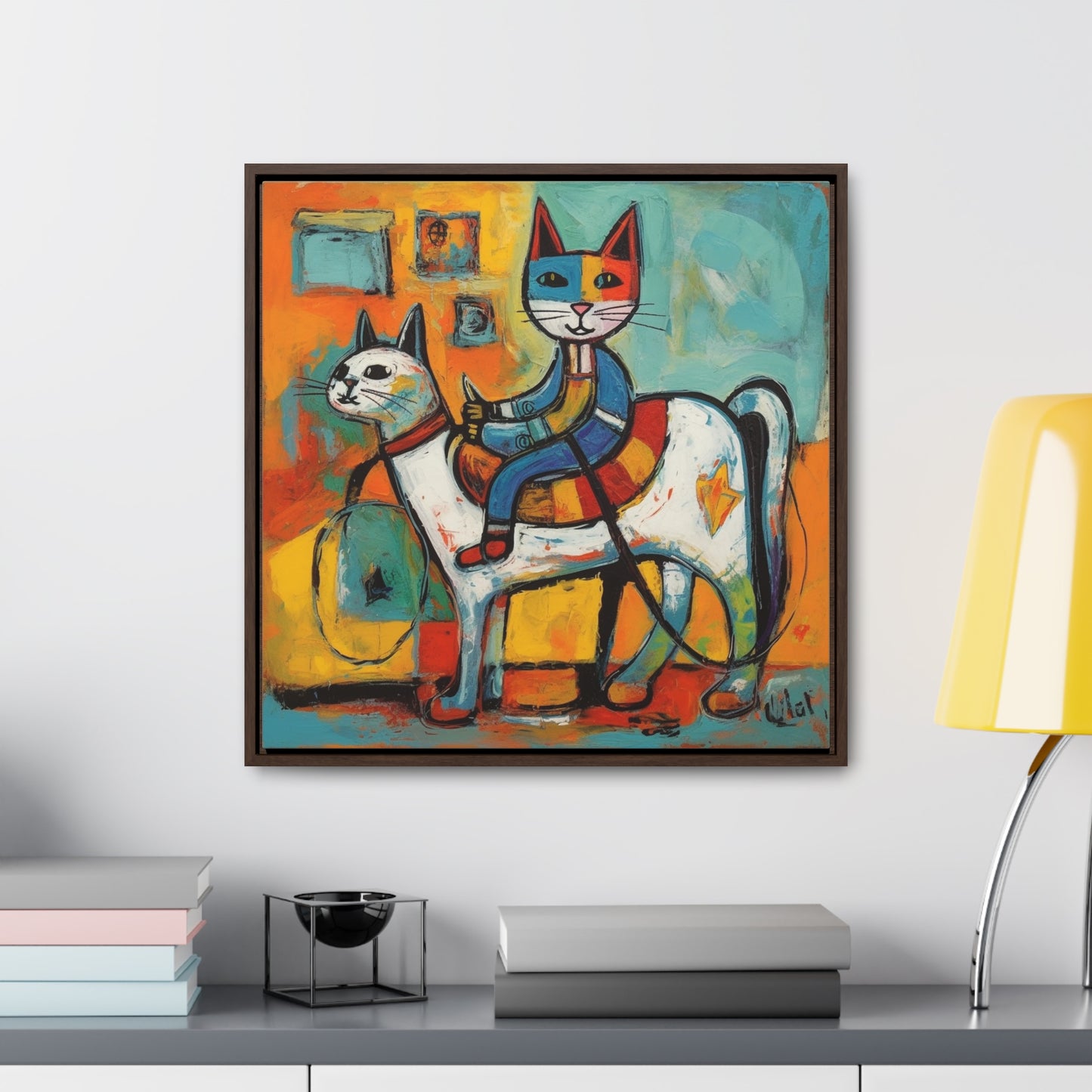 Cat 108, Gallery Canvas Wraps, Square Frame