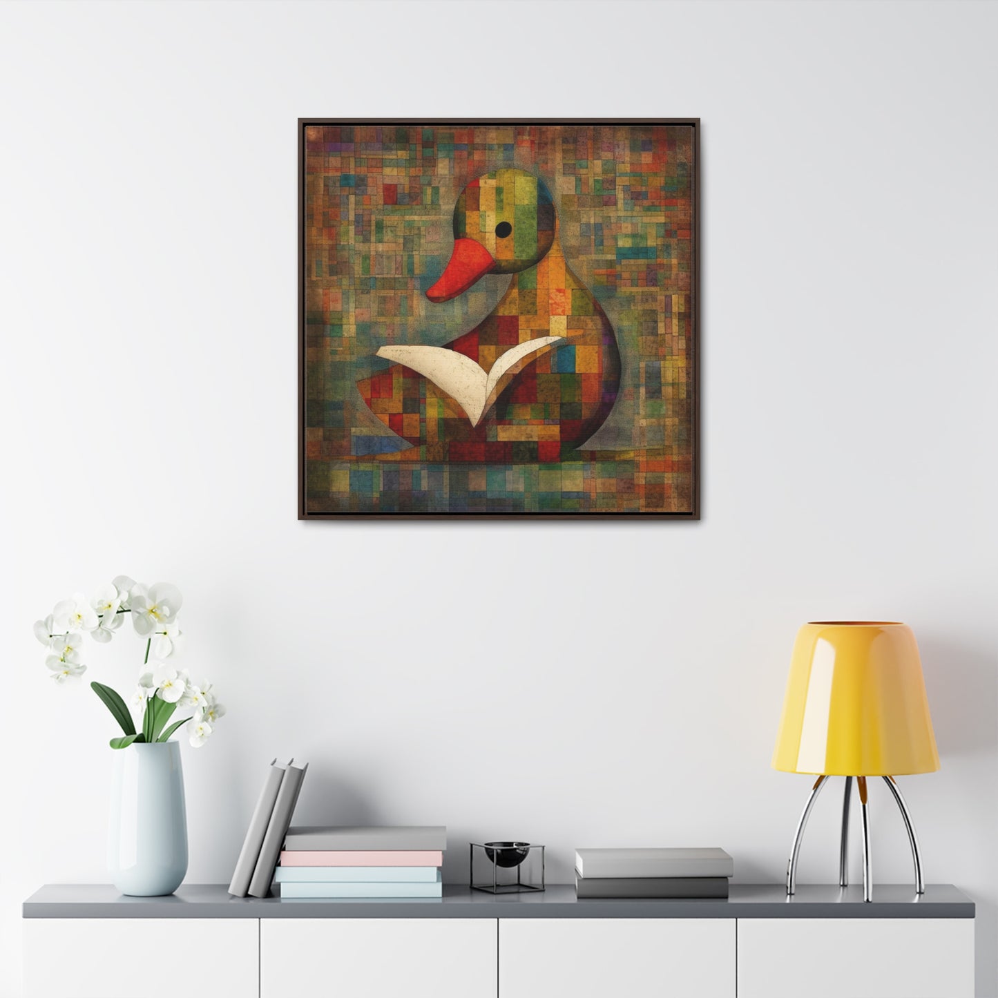 Duck 7, Gallery Canvas Wraps, Square Frame