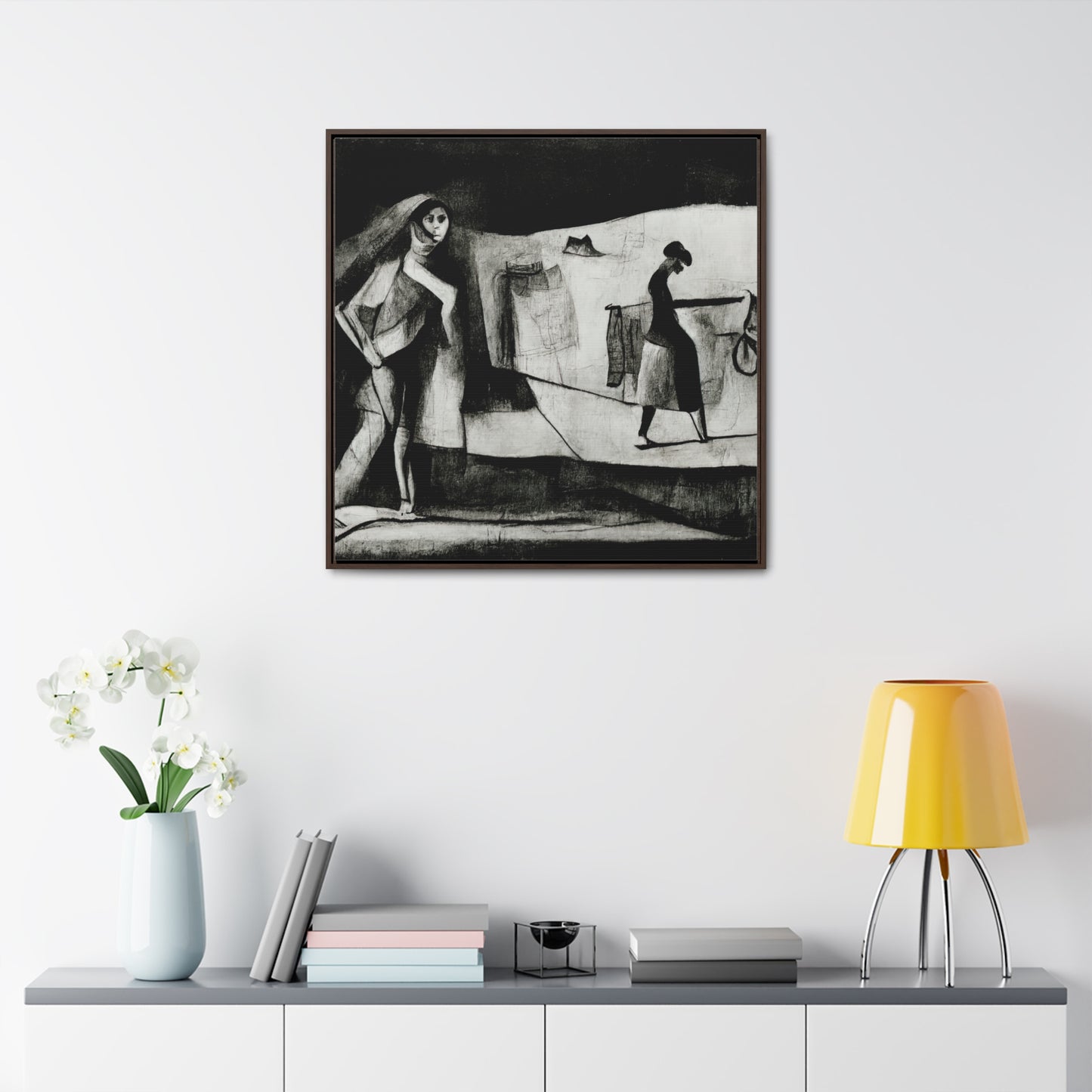 Domestic Memories 40, Valentinii, Gallery Canvas Wraps, Square Frame