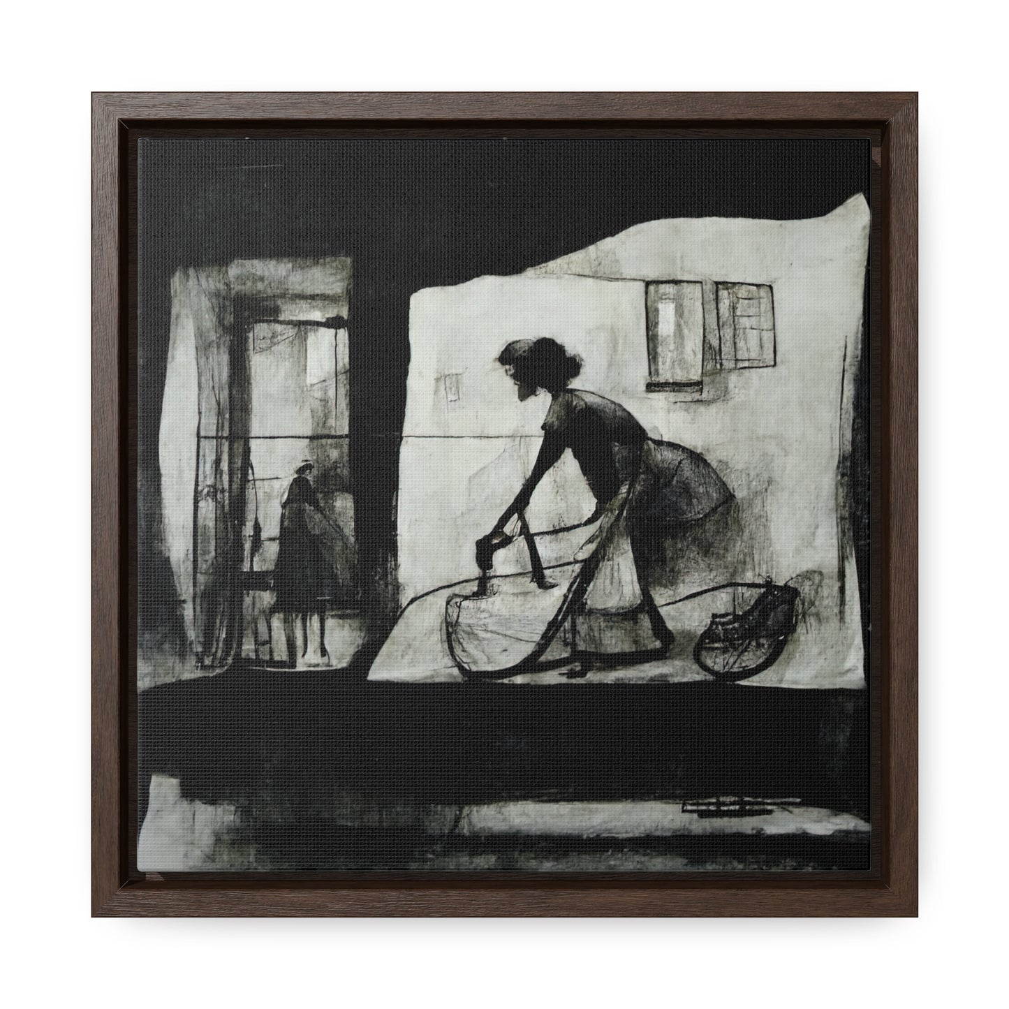 Domestic Memories 36, Valentinii, Gallery Canvas Wraps, Square Frame