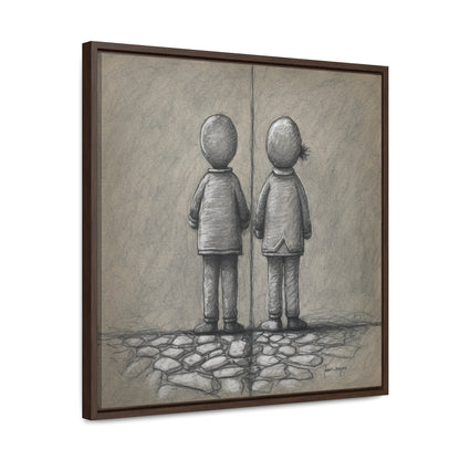 The Courage of Vulnerability 7, Valentinii, Gallery Canvas Wraps, Square Frame