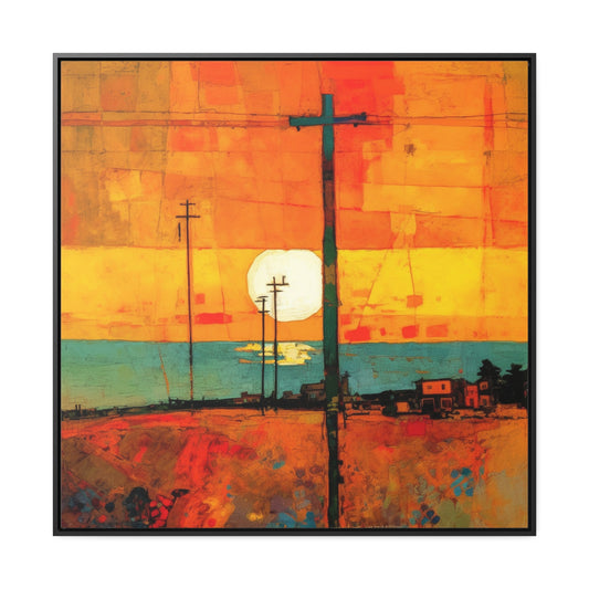 Land of the Sun 63, Valentinii, Gallery Canvas Wraps, Square Frame