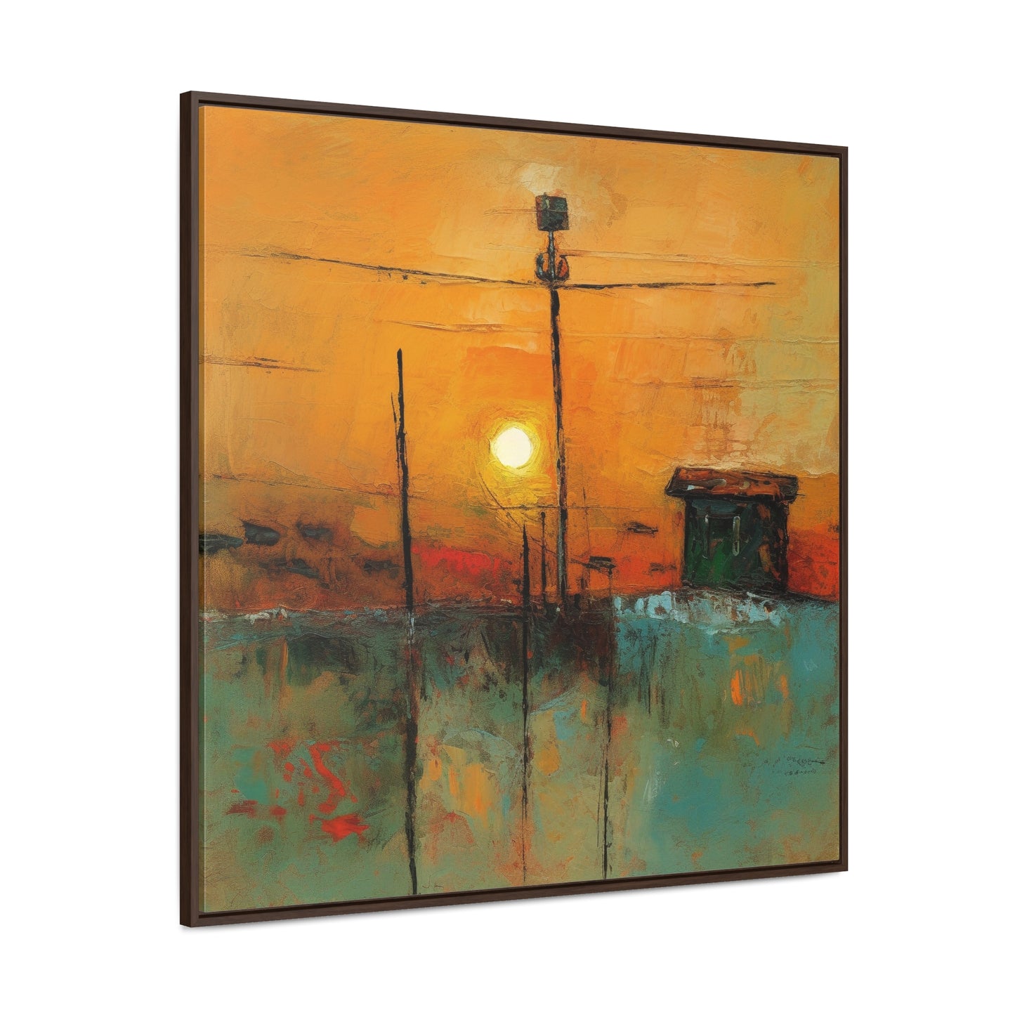 Land of the Sun 49, Valentinii, Gallery Canvas Wraps, Square Frame