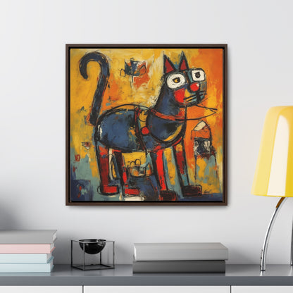 Cat 98, Gallery Canvas Wraps, Square Frame