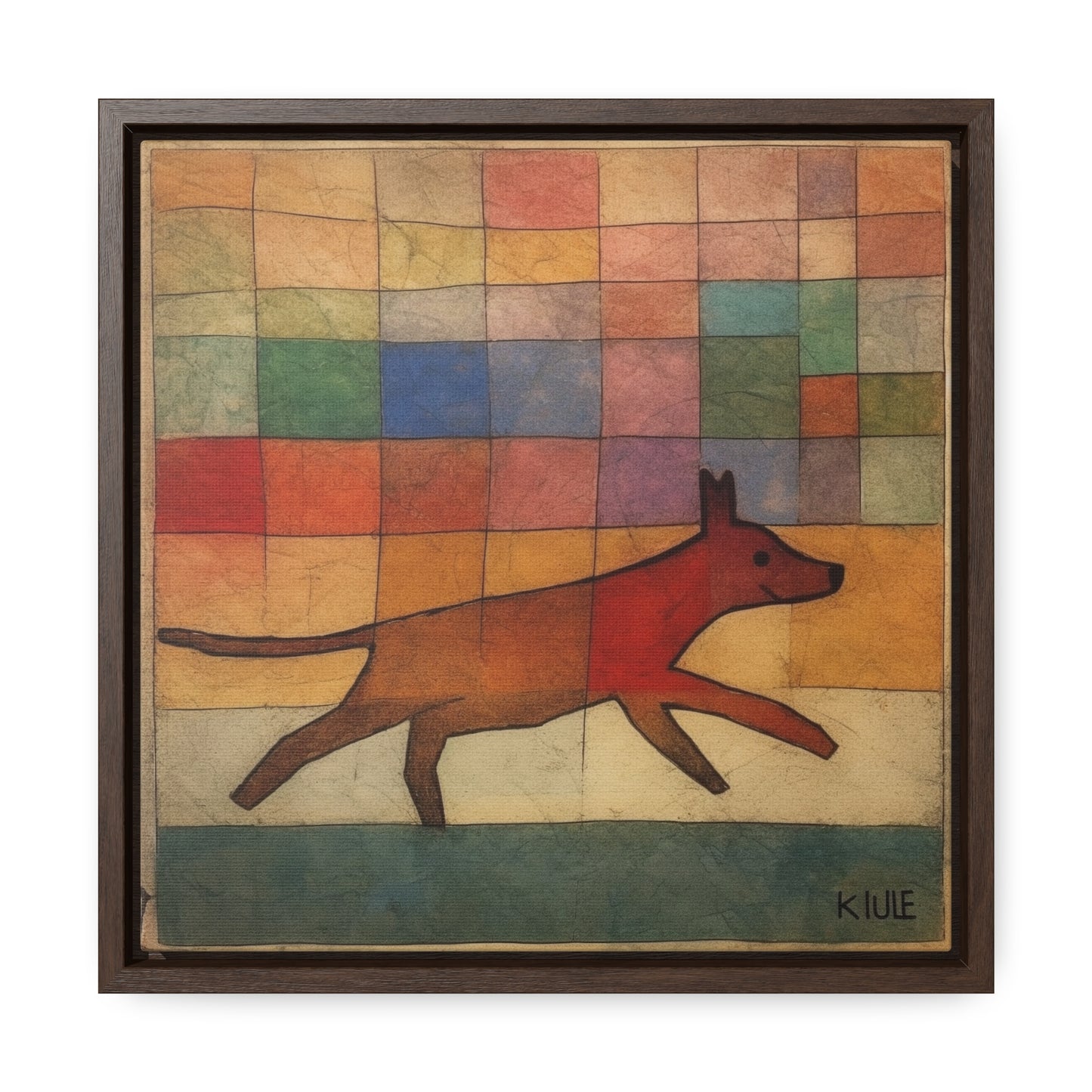 V Dog 7, Gallery Canvas Wraps, Square Frame