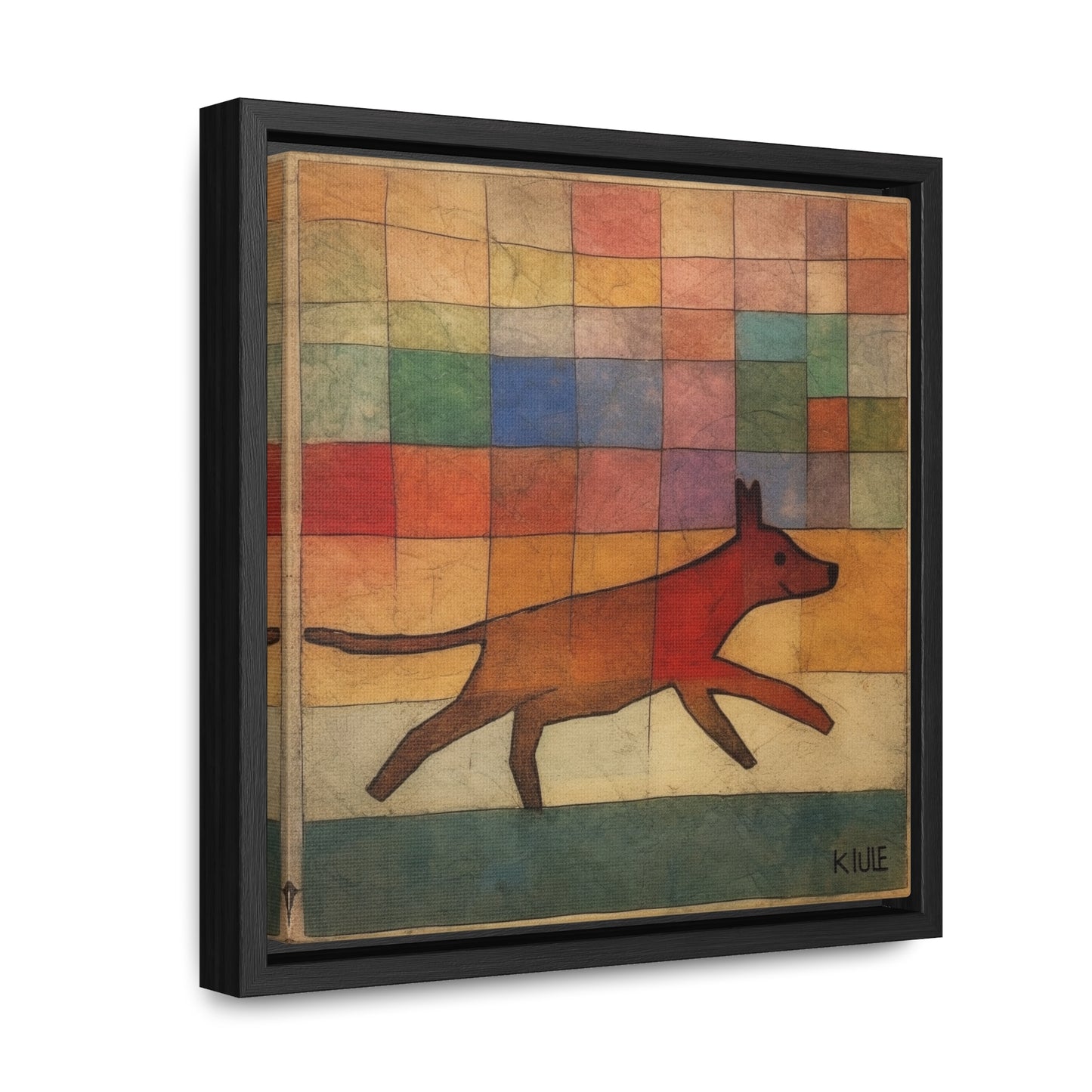 V Dog 7, Gallery Canvas Wraps, Square Frame