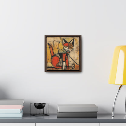 Cat 55, Gallery Canvas Wraps, Square Frame