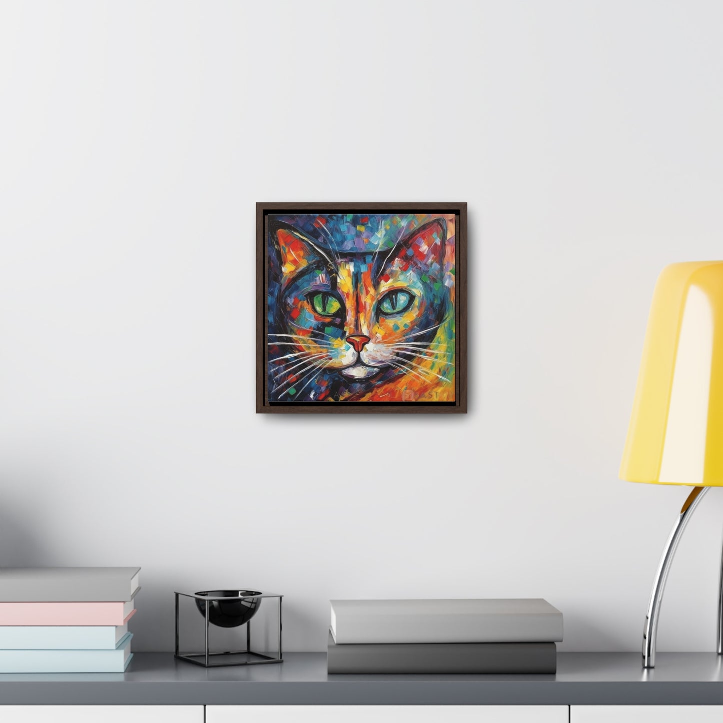 Cat 132, Gallery Canvas Wraps, Square Frame