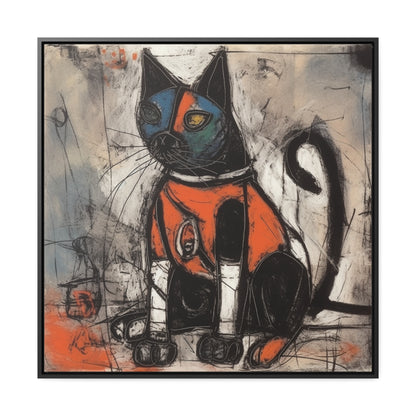 Cat 34, Gallery Canvas Wraps, Square Frame