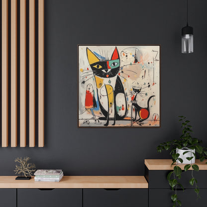 Cat 64, Gallery Canvas Wraps, Square Frame