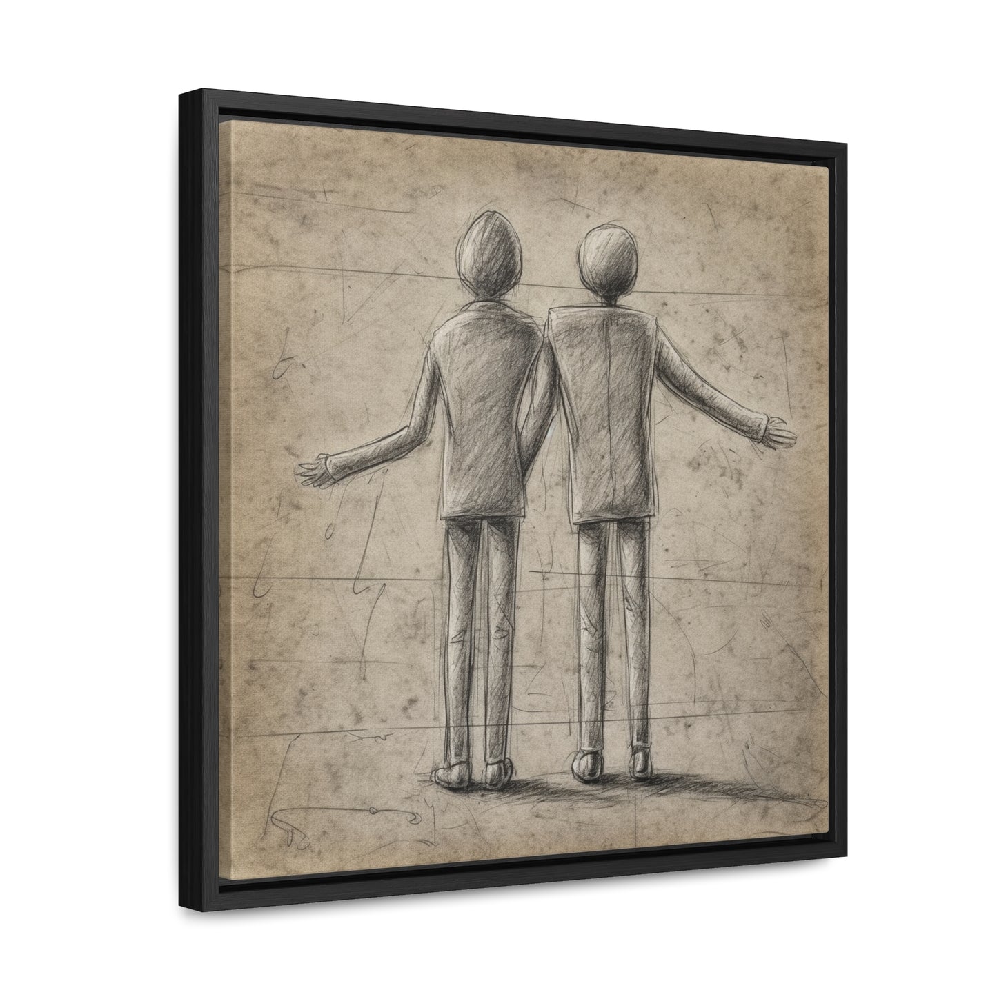 The Courage of Vulnerability 4, Valentinii, Gallery Canvas Wraps, Square Frame