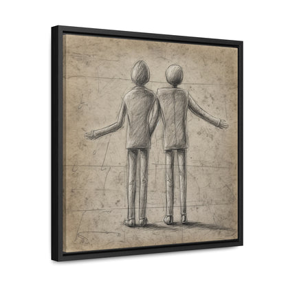 The Courage of Vulnerability 4, Valentinii, Gallery Canvas Wraps, Square Frame