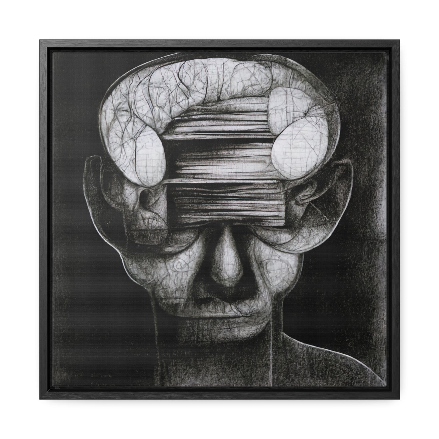 Brain 36, Valentinii, Gallery Canvas Wraps, Square Frame