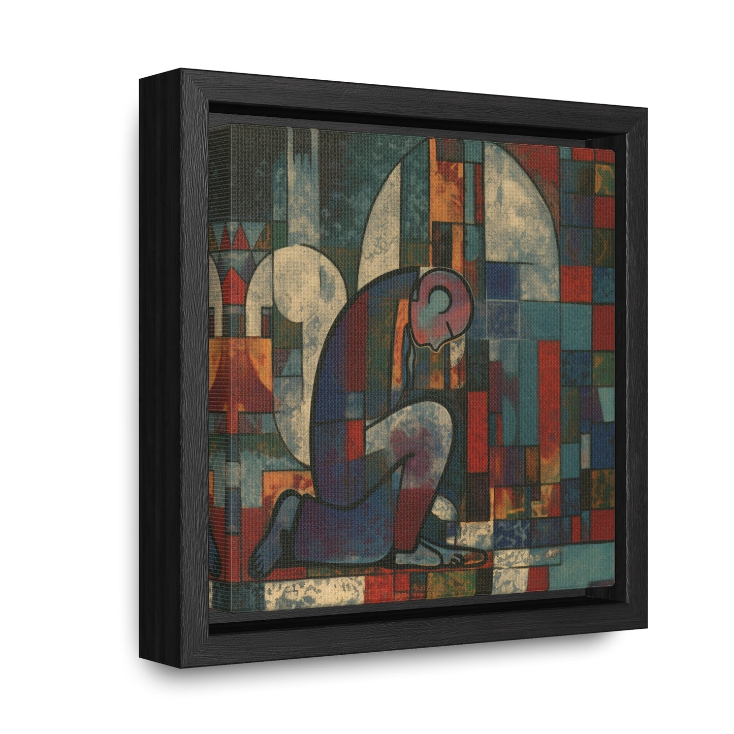 Sad Man 12, Valentinii, Gallery Canvas Wraps, Square Frame