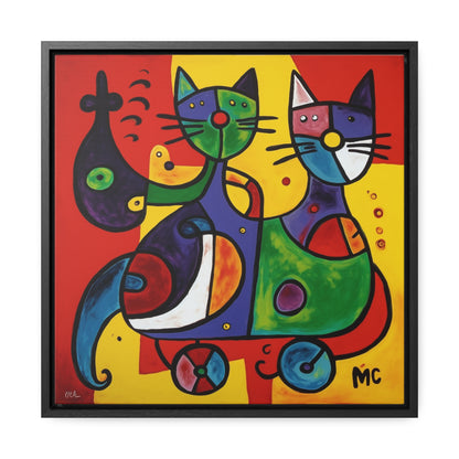 Cat 151, Gallery Canvas Wraps, Square Frame