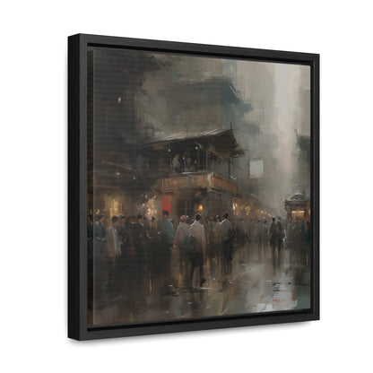 Social 2, Gallery Canvas Wraps, Square Frame