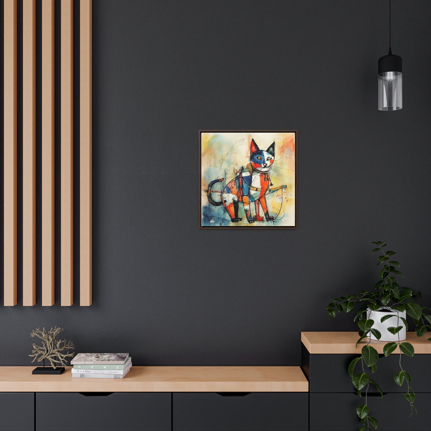 Cat 103, Gallery Canvas Wraps, Square Frame