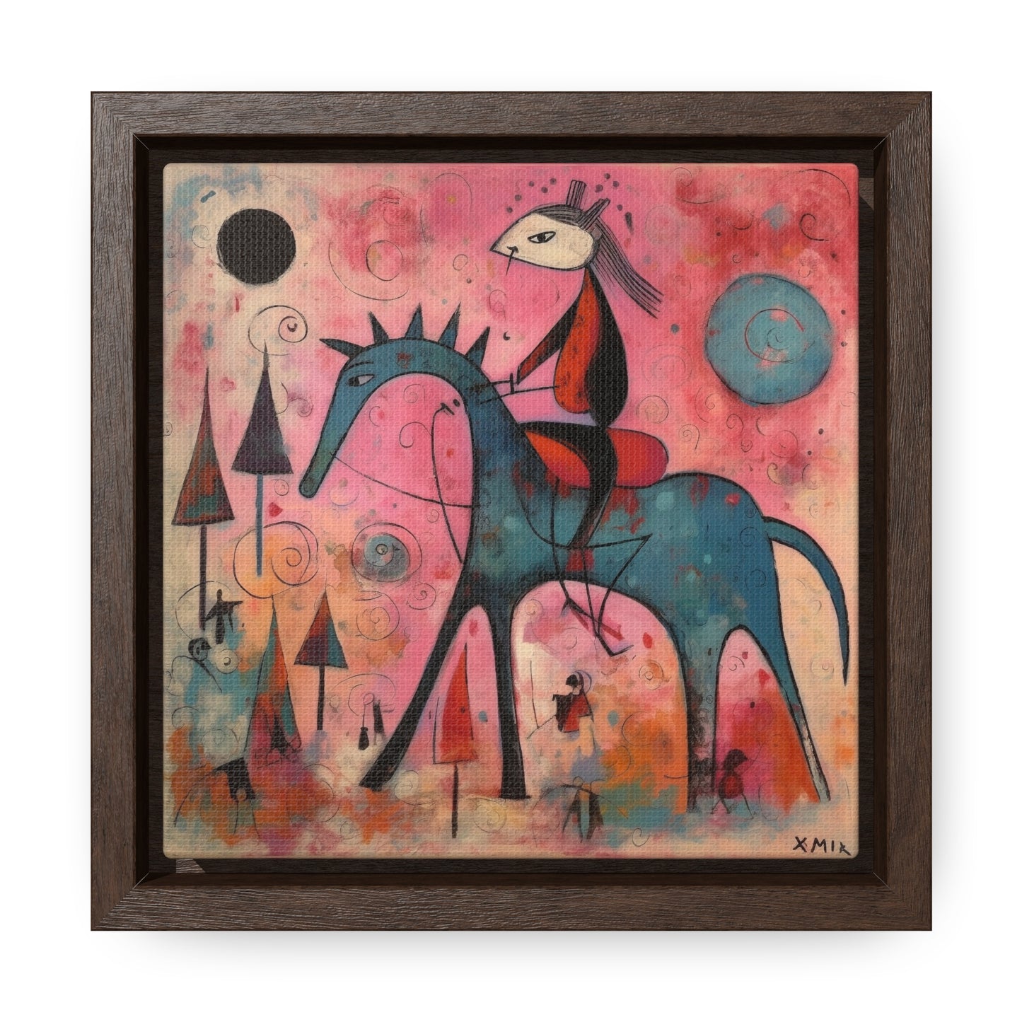 The Dreams of the Child 36, Gallery Canvas Wraps, Square Frame