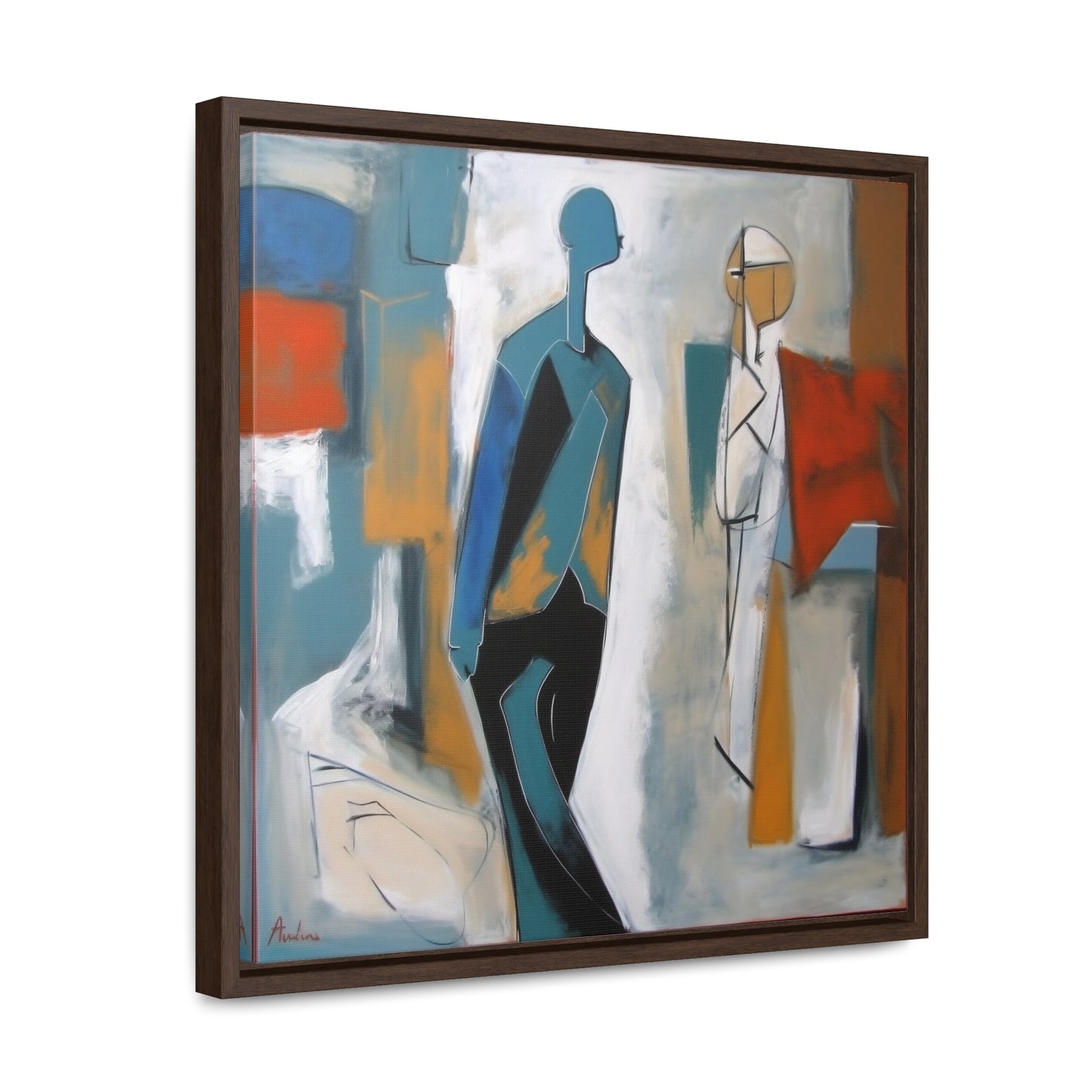 Sad Man 28, Valentinii, Gallery Canvas Wraps, Square Frame