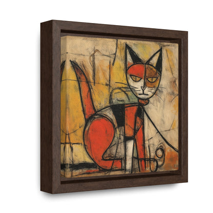 Cat 55, Gallery Canvas Wraps, Square Frame