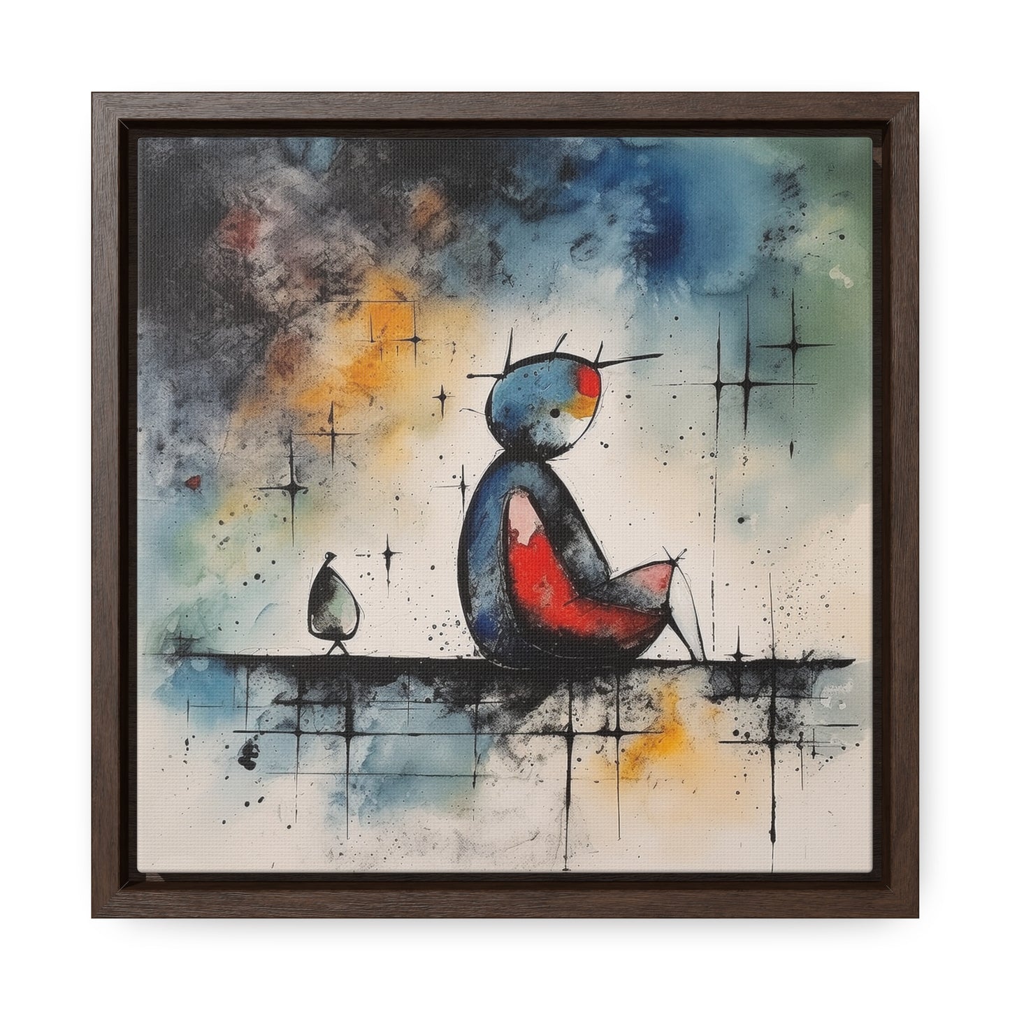 Sad Man 6, Valentinii, Gallery Canvas Wraps, Square Frame