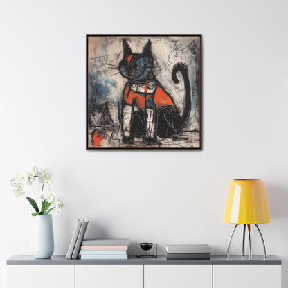 Cat 45, Gallery Canvas Wraps, Square Frame