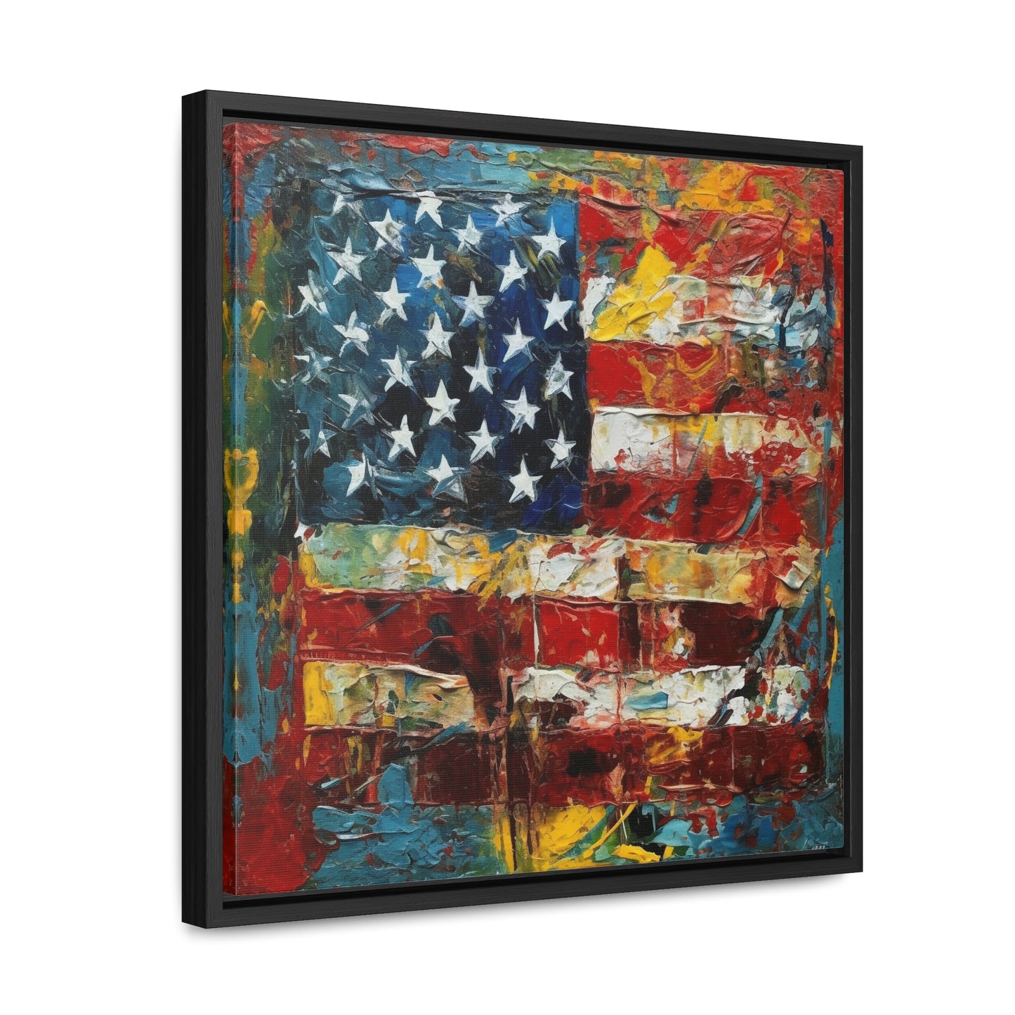 USA 14, Gallery Canvas Wraps, Square Frame