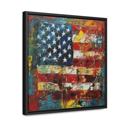 USA 14, Gallery Canvas Wraps, Square Frame