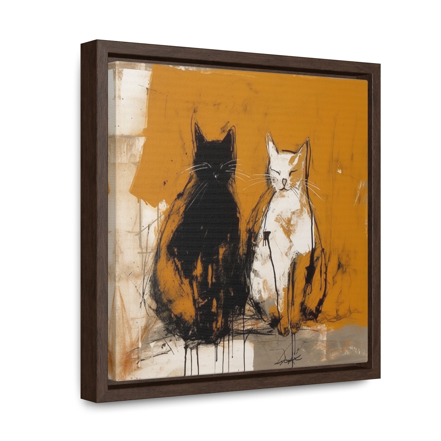 Cat 16, Gallery Canvas Wraps, Square Frame