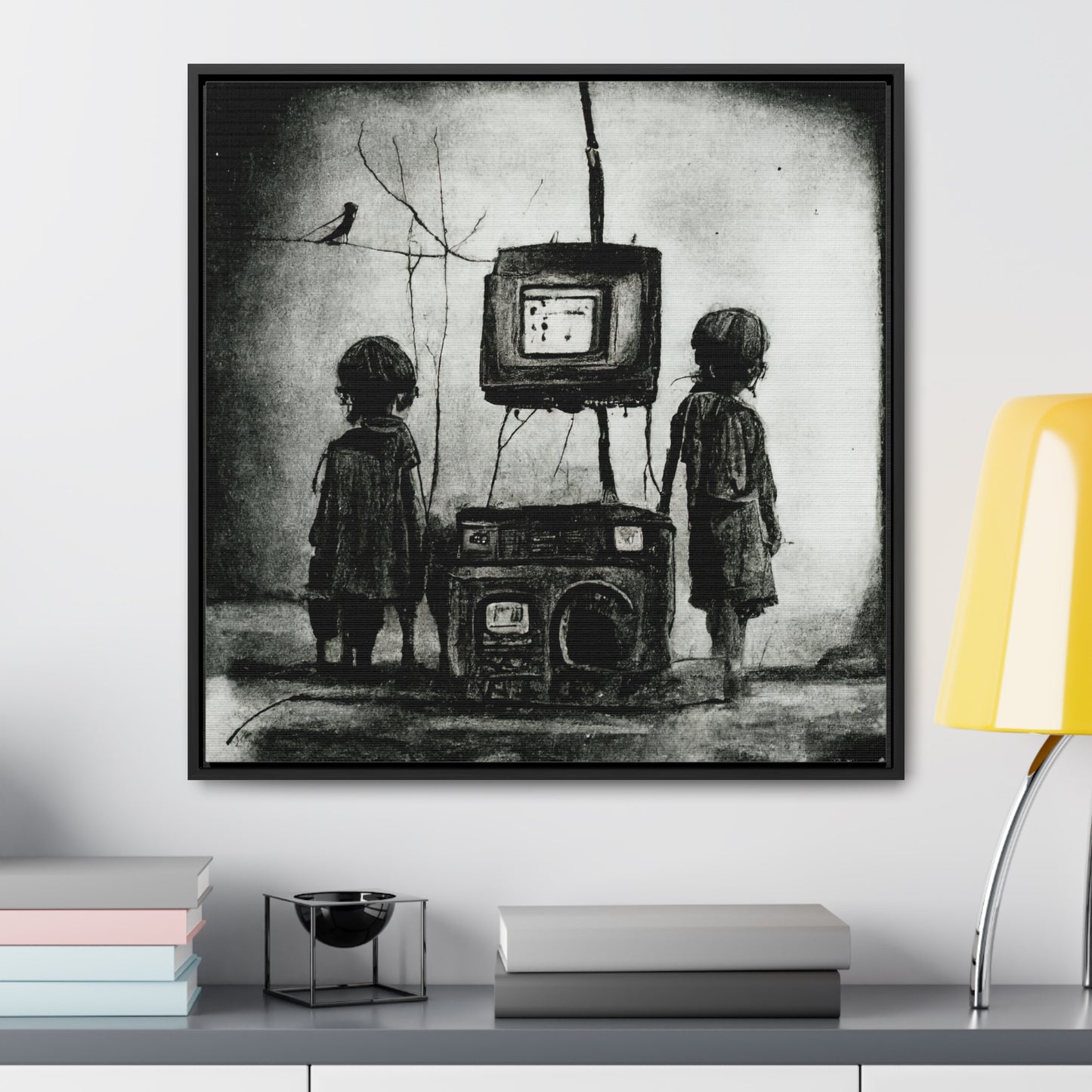 Childhood Wave 8, Valentinii, Gallery Canvas Wraps, Square Frame