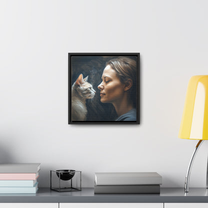 Cat Woman 32, Gallery Canvas Wraps, Square Frame