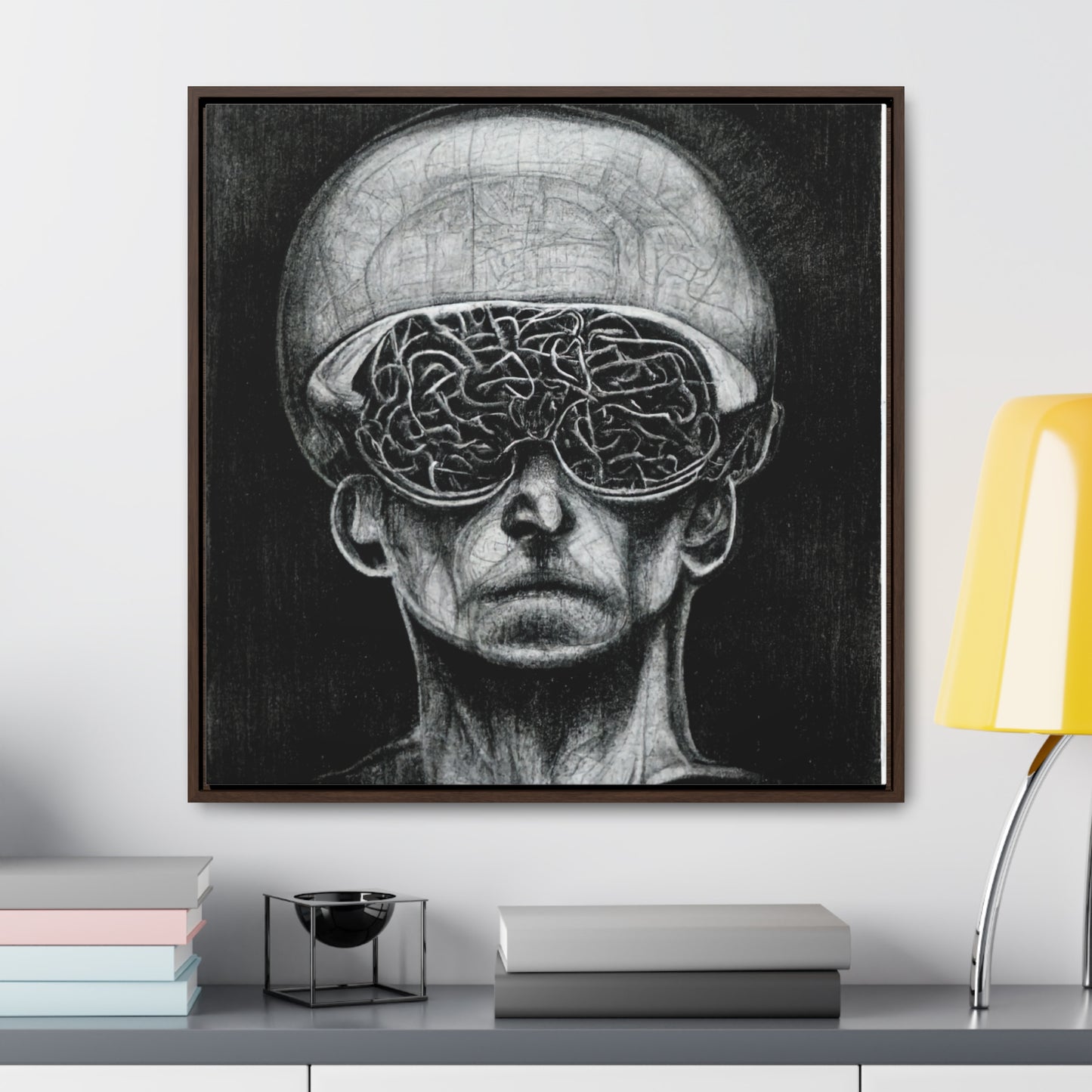 Brain 14, Valentinii, Gallery Canvas Wraps, Square Frame