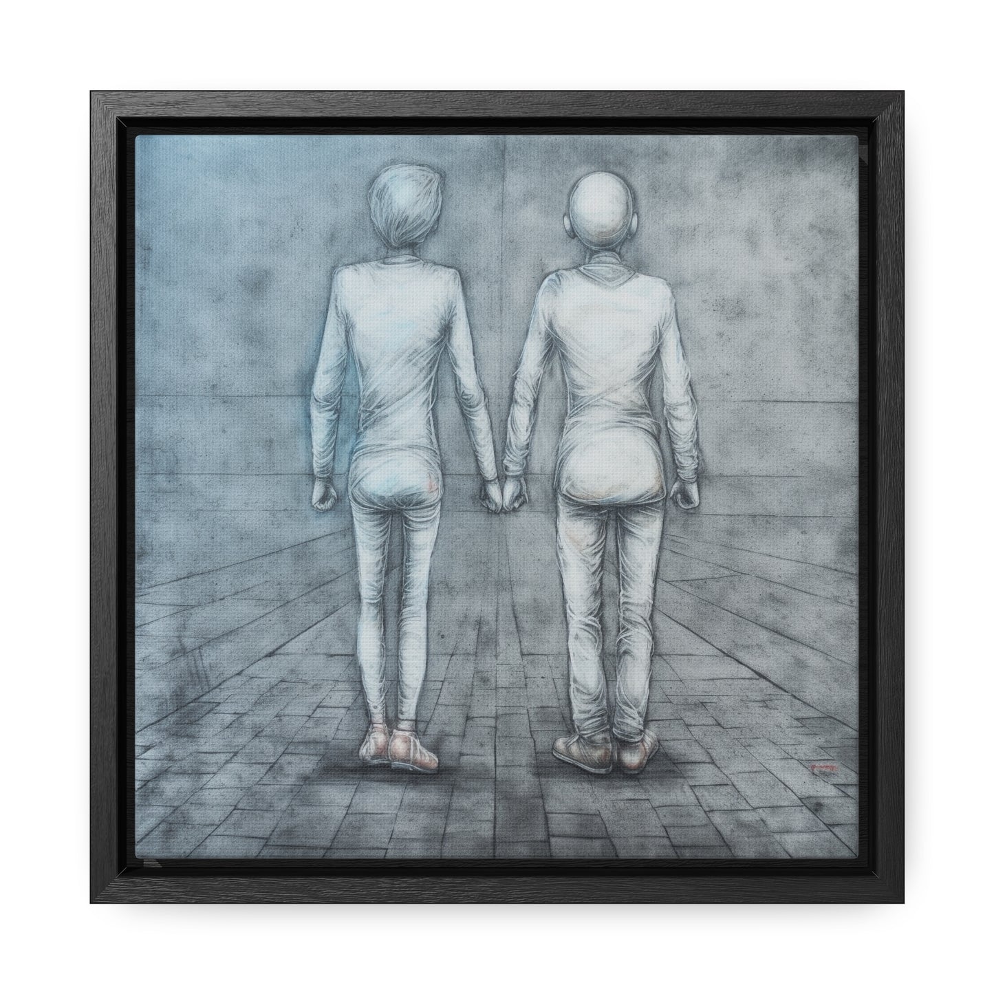 The Courage of Vulnerability 3, Valentinii, Gallery Canvas Wraps, Square Frame